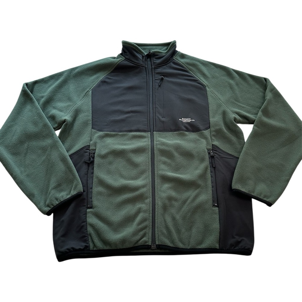 Element Jacket Classic Polar Fleece Nylon Forest Green NWT Men’s Size Medium